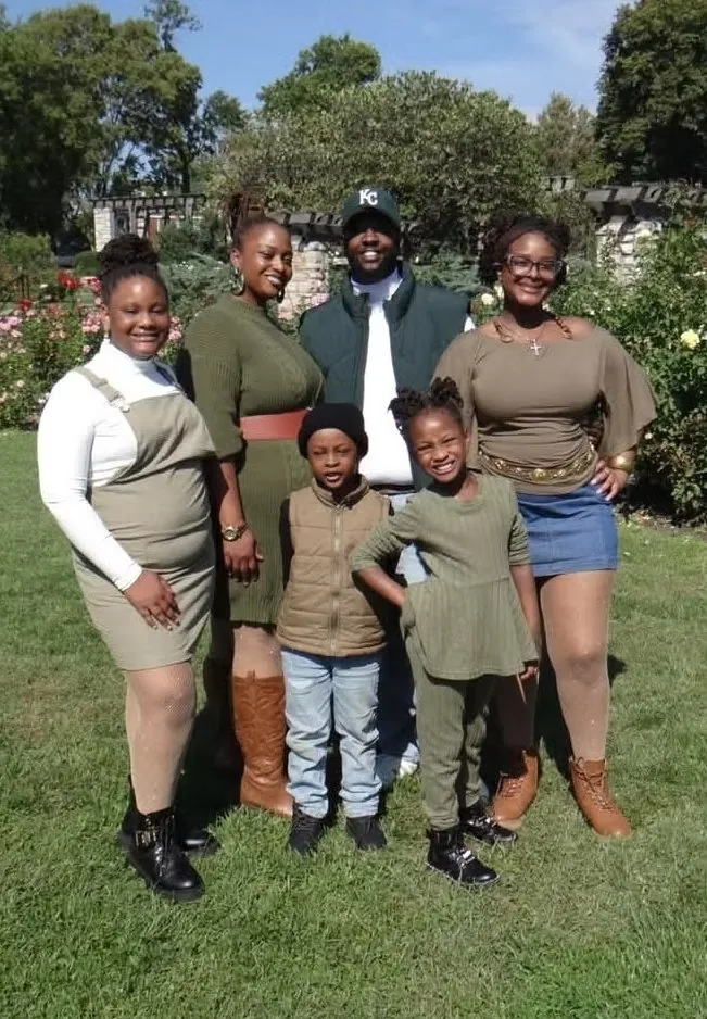 The Hill family — Dalano and Kymille Hill with their children